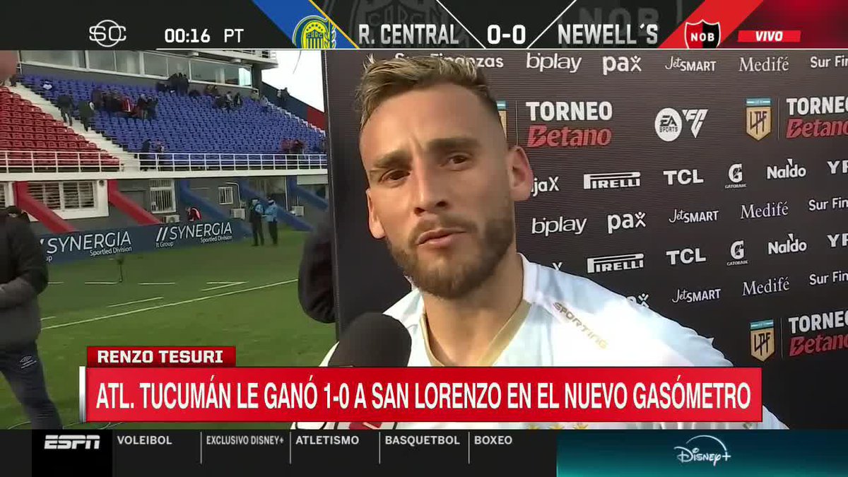 "ME ACÓRDÉ DEL MORRO GARCÍA, QUE SIEMPRE LO TENGO PRESENTE..." Una dedicatoria especial de Renzo Tesuri, tras su gol agónico en el Nuevo Gasómetro por la #LigaProfesional.