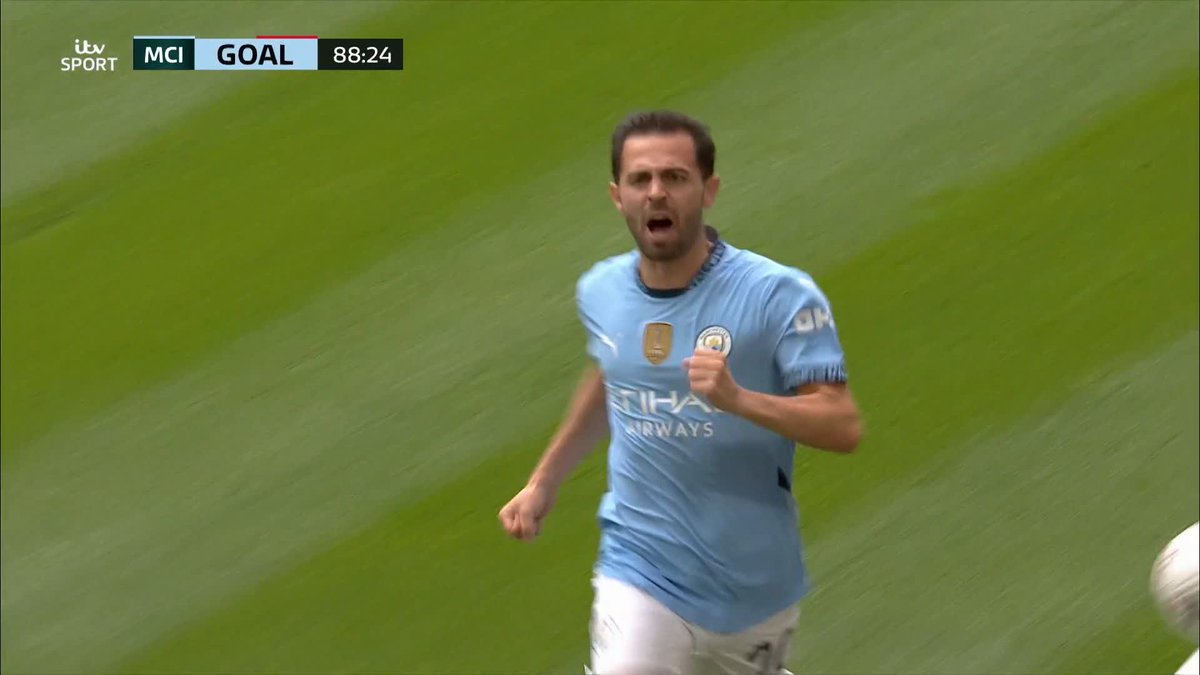 The moment the birthday boy equalised for Man City to save them crashing out of the Community Shield 🩵 #ITVFootball | #CommunityShield