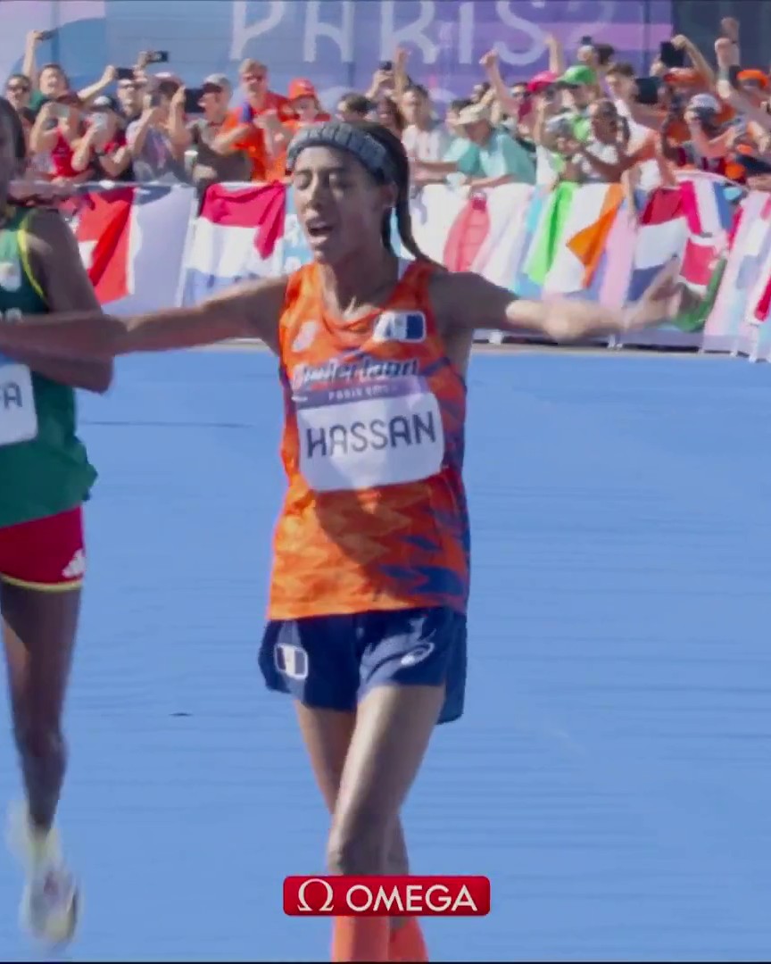 Just incredible 😳 Sifan Hassan runs an Olympic record to win GOLD in the women's marathon, less than a week after picking up two bronze medals in the 5000m and 10000m 🤯 #Olympics #PARIS2024