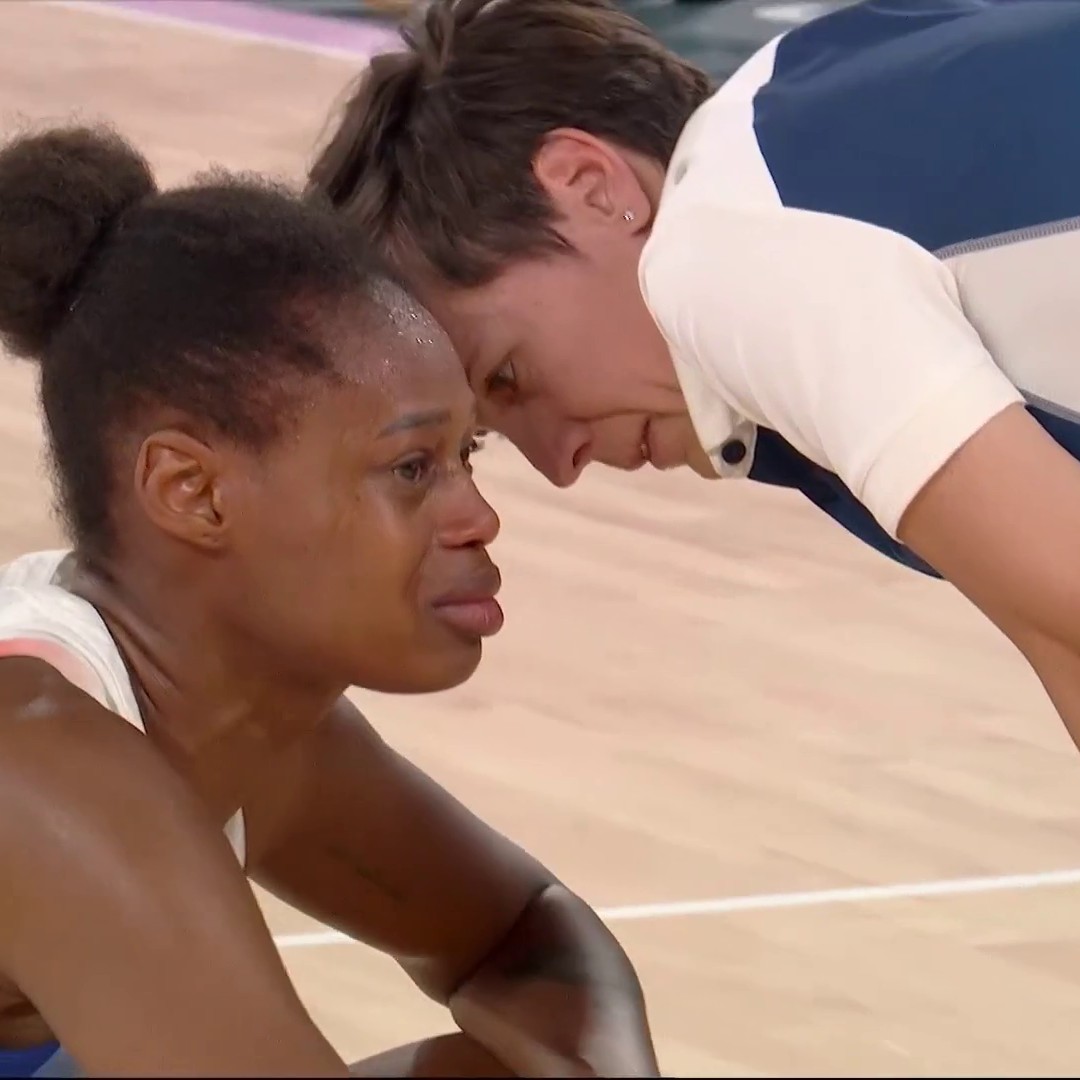 Tout le peuple tricolore partage tes larmes, Valériane 🥺🇫🇷 #FRAUSA #Paris2024