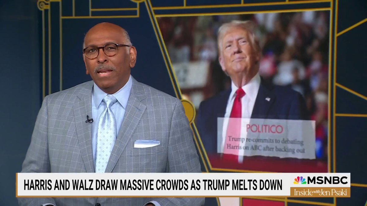Former RNC chair Michael Steele: “The bottom line is this: Team Harris is on the rise. Team Trump is flailing. They know it, so they are getting real desperate, real defensive, and real divisive”