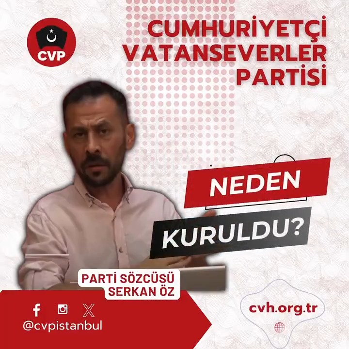 Türk Milleti’nin kendi iradesini kurduğu, inisiyatif aldığı, karar mekanizmasında kendisinin olduğu bir yol açacağız ! Sen de artık Türk Milleti’nin iradesinin karar mekanizması olması gerektiğini düşünüyorsan, Cumhuriyetçi Vatanseverler Hareketi’ne Katıl |