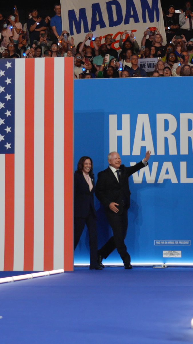 This week, Tim Walz and I kicked off our campaign together—it has been electric. Thank you, Pennsylvania!