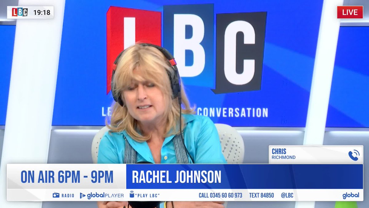 "His ex-wife was 5 foot 2, and her feet could not reach the pedals of the RV..." Rachel Johnson shares a story with caller Chris to explain why her brother, Boris Johnson, did not return immediately from his holiday when he was Mayor of London and riots broke out.