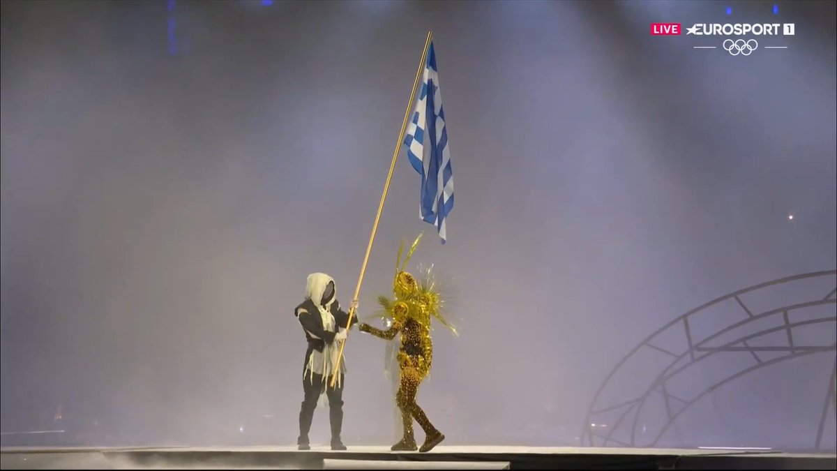 Ο εθνικός μας ύμνος, η ελληνική σημαία, η Νίκη της Σαμοθράκης 🇬🇷 #Paris2024 | #HomeOfTheOlympics | #Paris2024gr