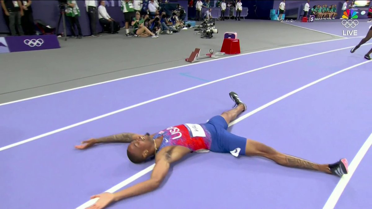 Quincy Hall somehow winning this race was the most patriotic I was all Olympics