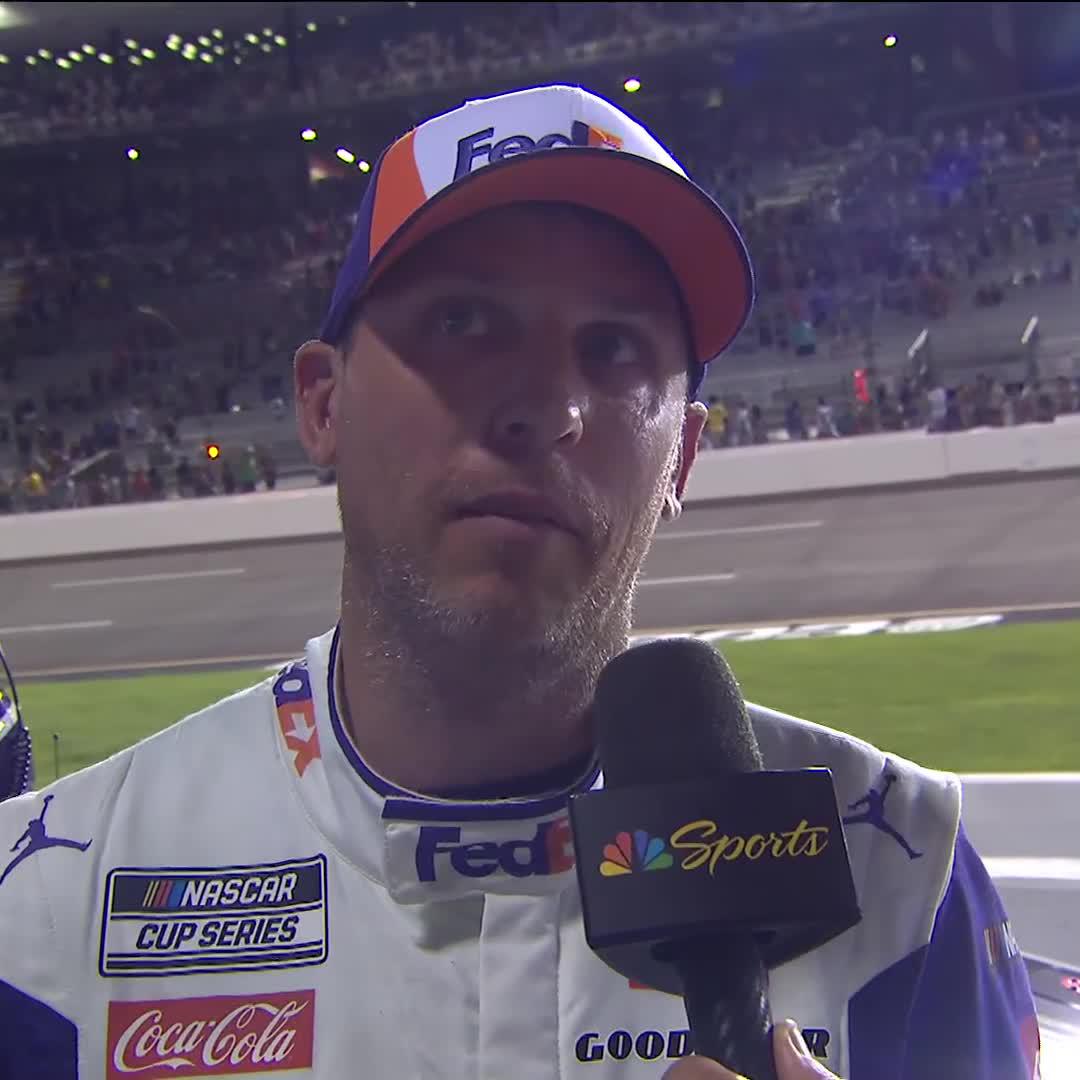 "I understand it. Doesn't mean I have to agree with it." Denny Hamlin gives his take on the last-lap incident at Richmond Raceway.