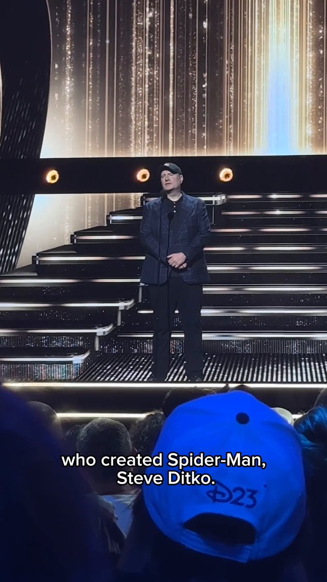 Disney President of Marvel Studios, Kevin Feige, honors the late and great Spider-Man co-creator, Steve Ditko. #D23