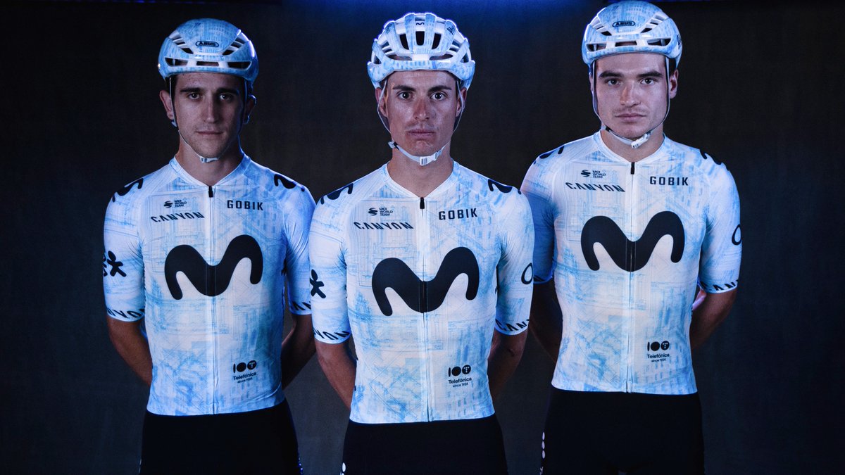🆕👕✨ Os presentamos el kit Gobik y casco ABUS España con que competiremos en #LaVuelta24. Un homenaje a Telefónica en su Centenario, #Telefónica100, con referencias a Madrid y al emblemático Edificio de Gran Vía → #RodamosJuntos | La Vuelta