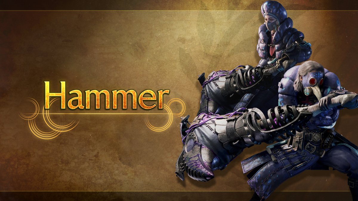 ⚔️ Hammer ⚔️ Charge up your hammer and go for the head in #MHWilds! Close the gap and dodge attacks by using the slinger to never give monsters room to breathe. Bonk with precision and stay centered on the monster's head with Focus Mode and stagger it with a Focus Strike!