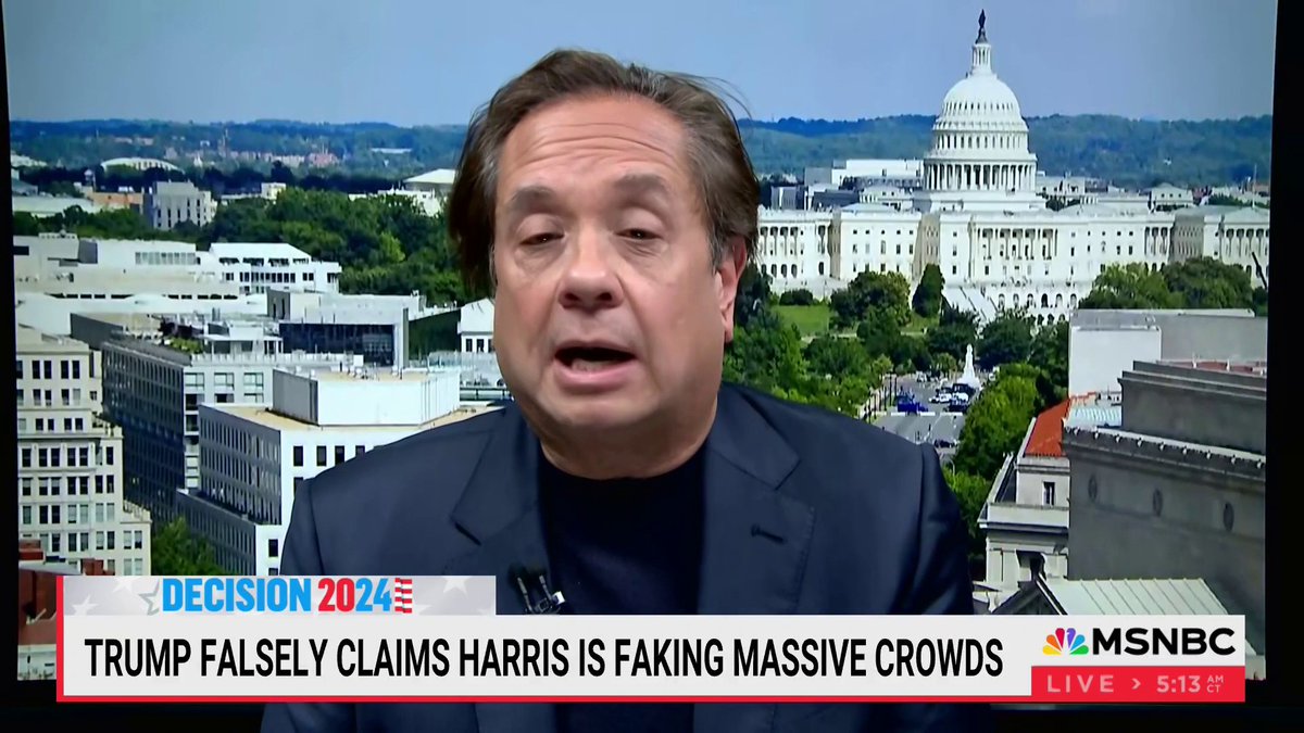 "He realizes he's under more pressure than ever because he's not just running for the presidency, he's running for his freedom." — George Conway ⚖️🇺🇸 on Donald Trump