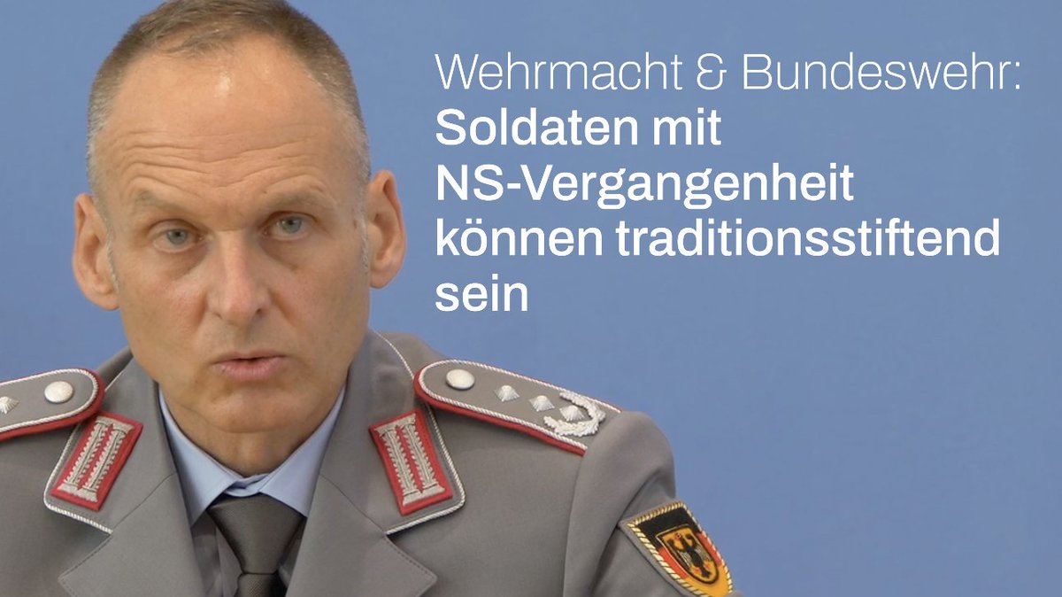 Die Bundeswehr würdigt ab sofort auch ehemalige Wehrmacht-Soldaten, die zB NSDAP- und SS-Mitglieder waren, wenn sie bei der Gründung der Bundeswehr "dafür Sorge" trugen, "dass das in die richtige Richtung geht", erklärte mir heute das Verteidigungsministerium