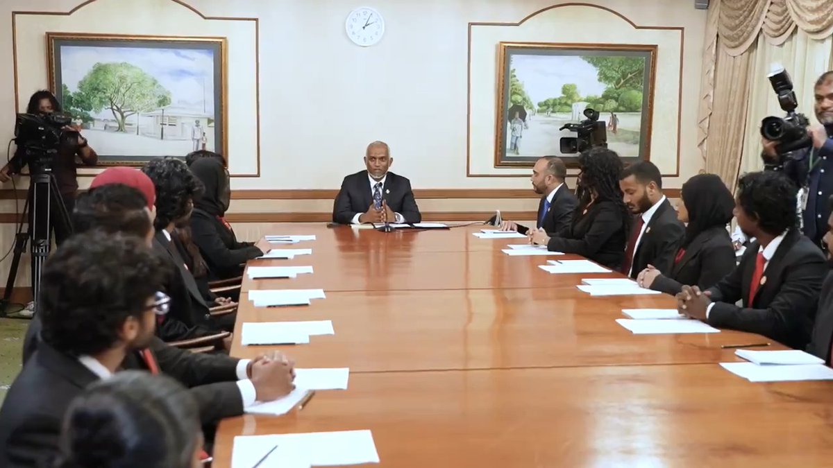 ދިވެހި ޒުވާނުންގެ ޤައުމީ ލަފާދޭ ކޮމިޓީގެ ފުރަތަމަ ބައްދަލުވުމުގައި ރައީސުލްޖުމްހޫރިއްޔާ ދެއްކެވި ވާހަކަފުޅު