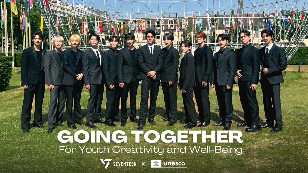 .UNESCO 🏛️ #Education #Sciences #Culture 🇺🇳 and 세븐틴(SEVENTEEN) are launching the #GoingTogether Grant Scheme to fund 100 youth-led projects!✨ On International Youth Day, join us in this exciting journey to uplift #Youth &amp; create positive change: #TeamSVT #SEVENTEEN #세븐틴