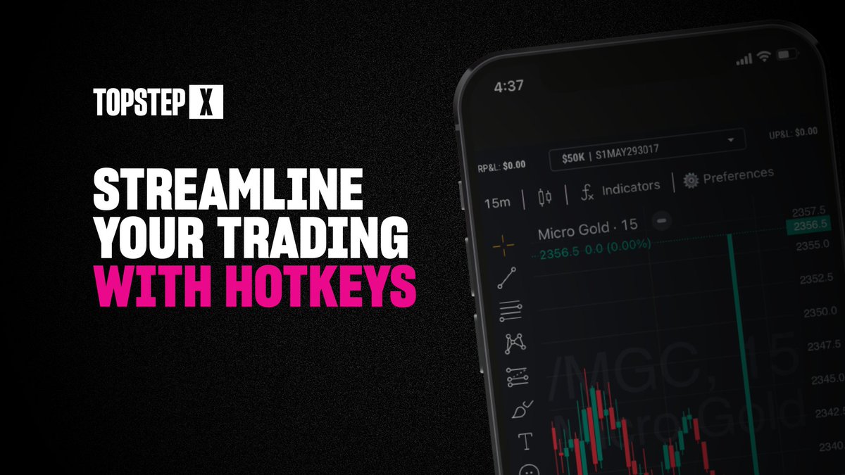 🔥 TopstepX Hotkeys are LIVE! 🔥 Easily customize your hotkeys to enter and exit the markets with a click of a button! ⚡ These markets move fast, but TopstepX lets you move faster with Hotkeys! 📈 Try the Ultimate Trading Xperience today at Topstep! 🚀
