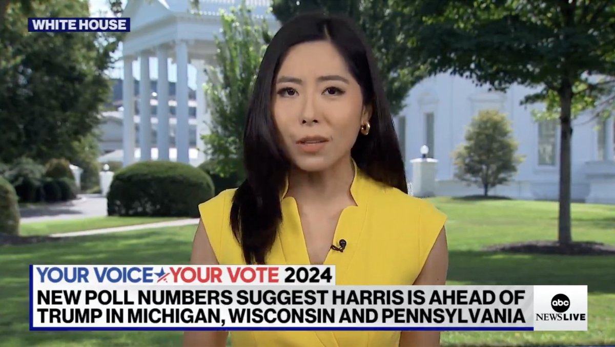 Reporter: The momentum is behind Harris and her massive crowds are clearly getting under Trump's skin. Instead of focusing on core issues to voters, Trump is attacking her identity and crowd sizes with false conspiracy theories