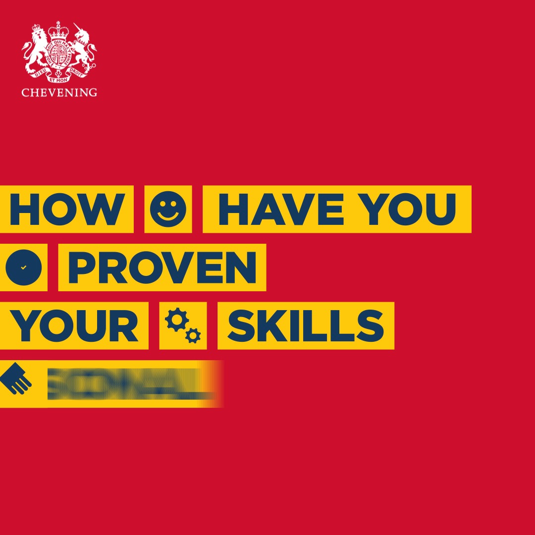 Applying for #Chevening? We want to know ⬇️ ✍️ How you have proven your skills as a leader and influencer ✍️ How you have proven your skills in professional networking ✍️ Why you want to study in the UK ✍️ What your career goals are #ChooseChevening