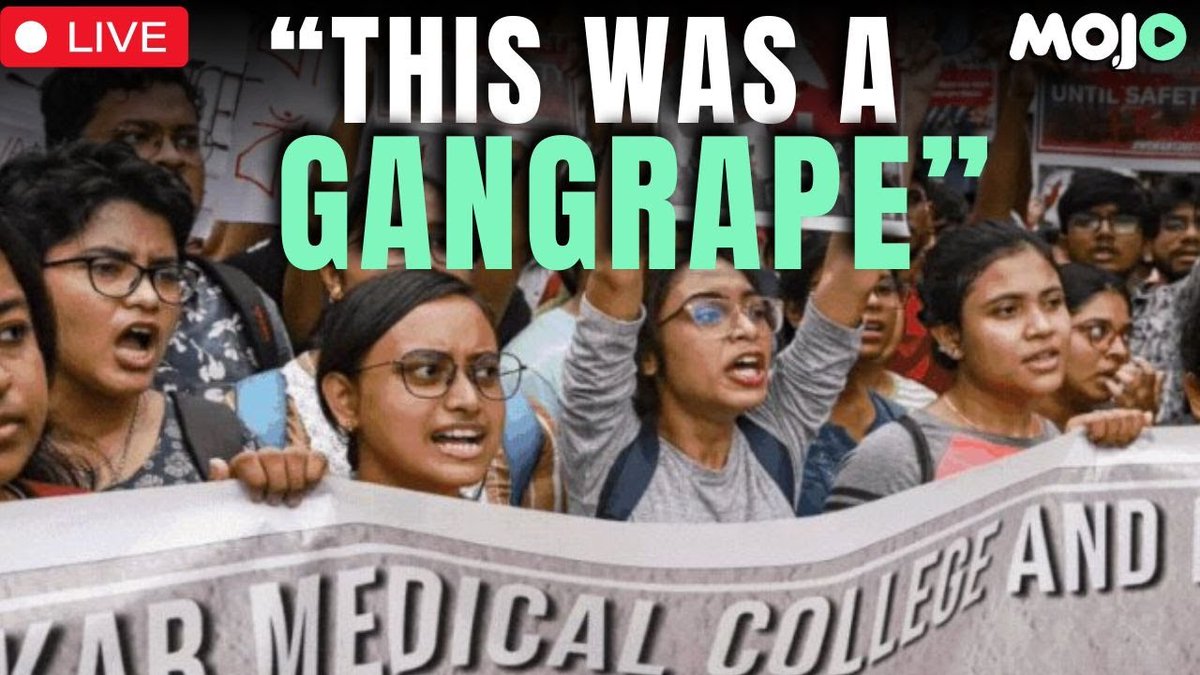 What legacy media has entirely missed, breaks here Mojo Story- Clearly more than one rapist killer in #Kolkata #RGKarMedical case & they are out there, Free! Top #Bengal Doctor says medical evidence clearly points to gangrape. In full here