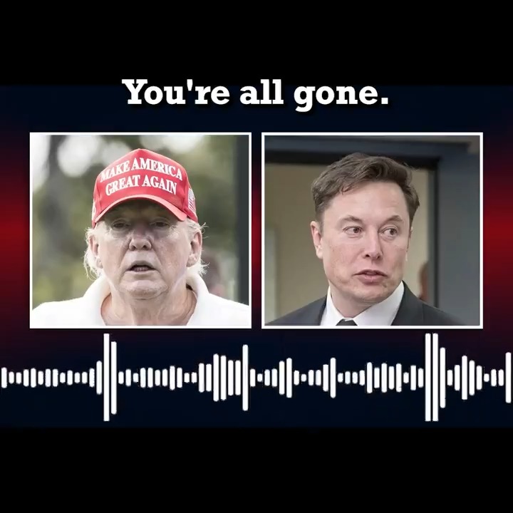 Billionaire Donald Trump praising billionaire Elon Musk for firing striking workers.