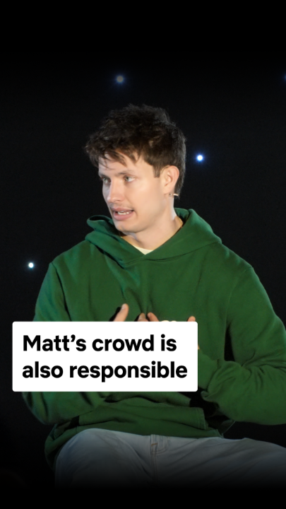 Crowd work is a team effort 🎤 Matt Rife: Lucid - A Crowd Work Special is now playing only on Netflix!