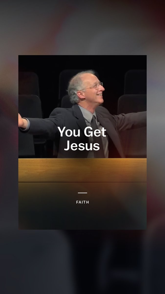 With Jesus, you do not get a single drink of water — you get a river.
