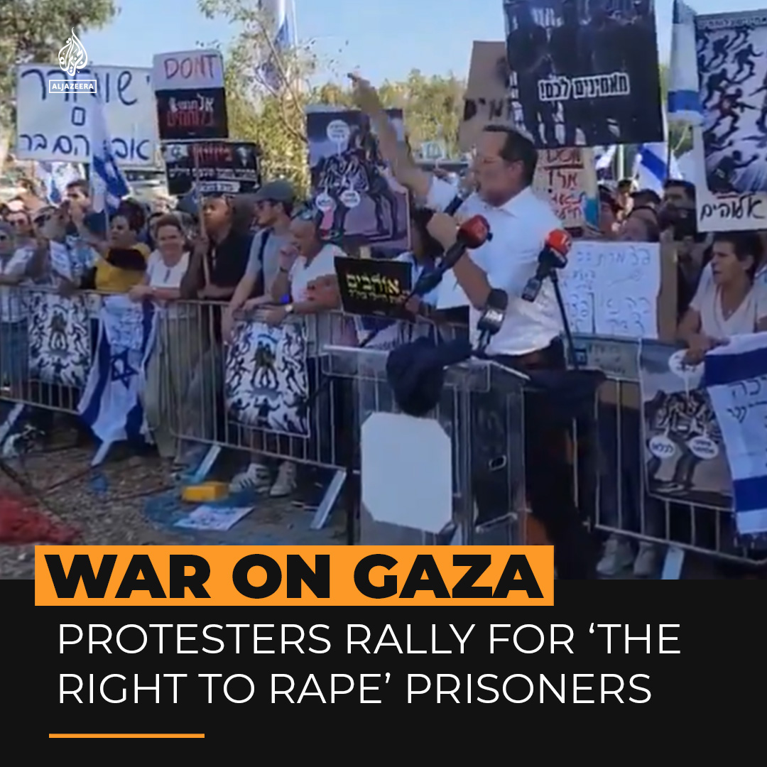 Protesters, politicians and TV commentators in Israel are defending the right of soldiers to mistreat and even 'rape' Palestinian prisoners in detention. Here's what you need to know ⤵️