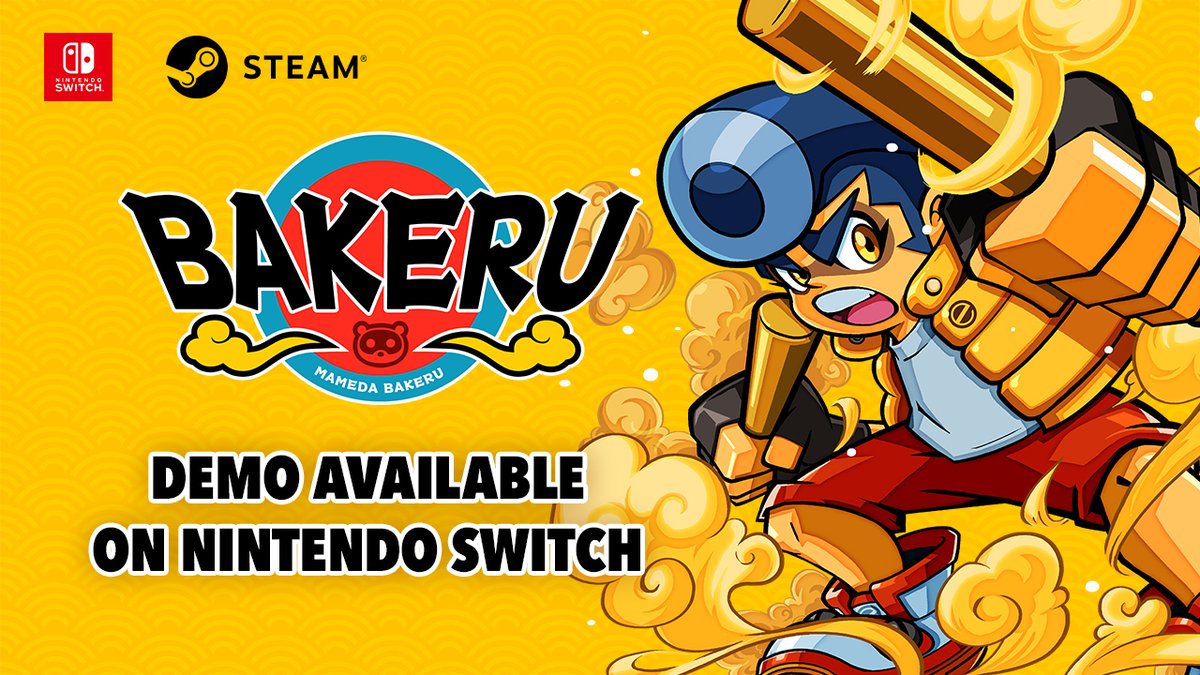 Banzai!🍥Japan-esque wild action game BAKERU for #Nintendo Switch, #Steam comes to North America & Europe Sept 3, 2024⛩️Drum up the action with new attacks🏯Pre-order now on Nintendo eShop to save up to 10% Play the demo for Nintendo Switch: #BAKERU