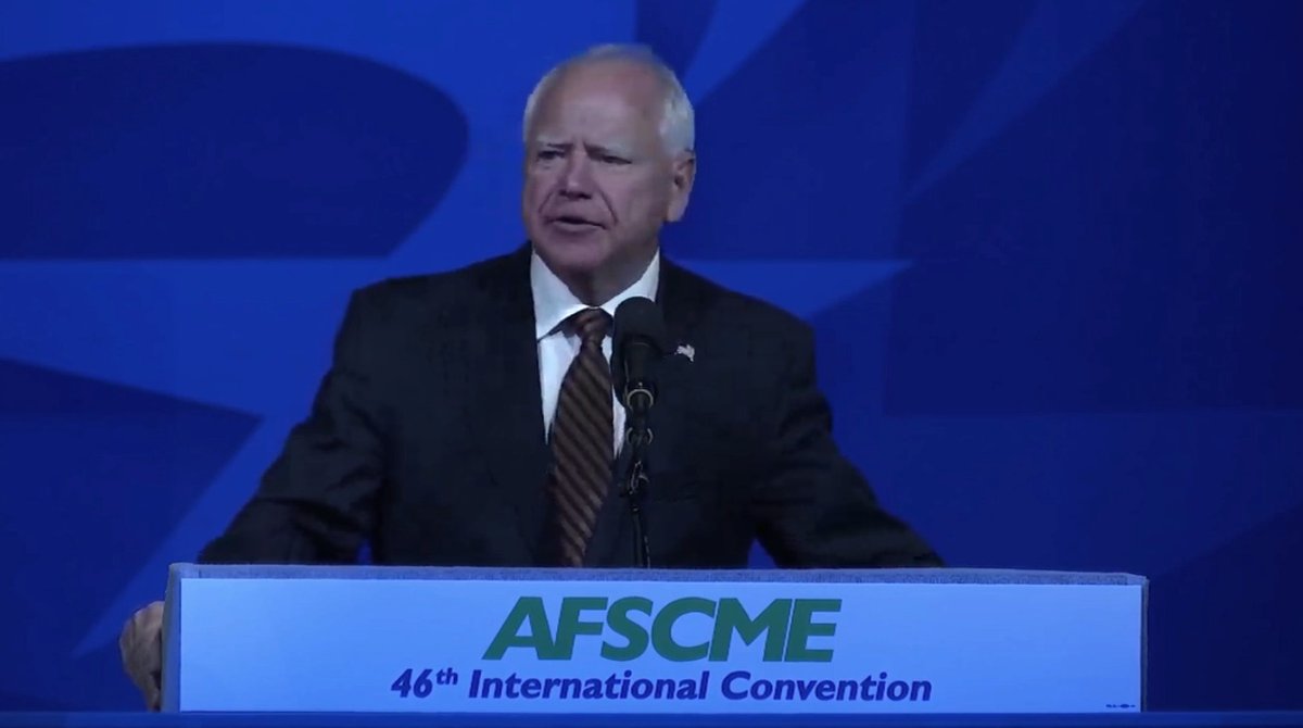 Gov. Walz: Vice President Harris grew up in a middle class family and picked up shifts at McDonald’s. Can you picture Donald Trump working at a McDonald's trying to make a McFlurry or something? He couldn't run that damn McFlurry machine