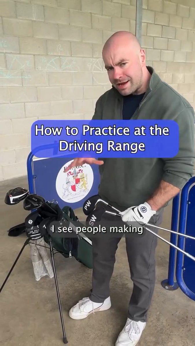 It's called the DRIVING range for a reason. ✍️ (📹: Instagram/ professional_golf_advisor)