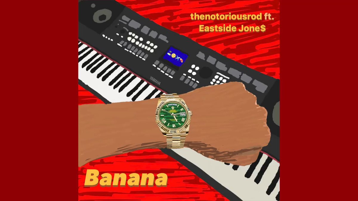 This is the song for all the playas that stayed down to come up, came from the mud, and turned nothing into something. Banana - thenotoriousrod ft. Eastside Jone$ Now streaming everywhere 🏝️🌝✈️⛱️