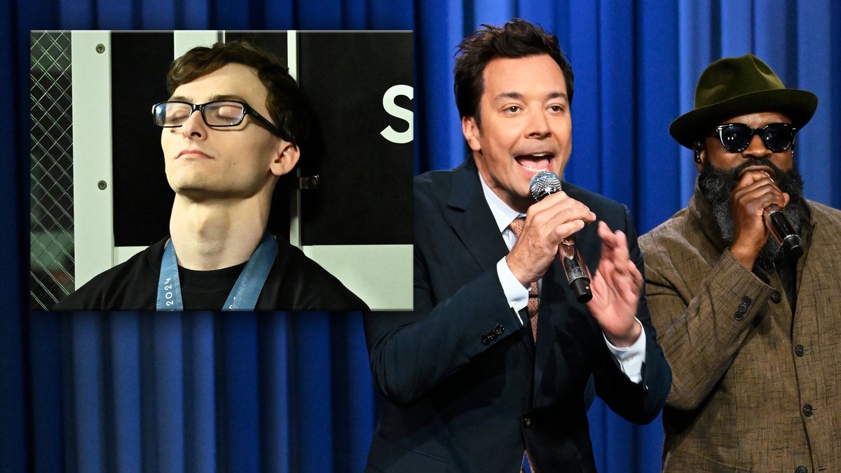 Jimmy and Black Thought sing a song about how to spell Stephen Nedoroscik’s (Stephen Nedoroscik) name 🤣 #FallonTonight