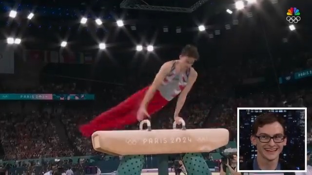 .Stephen Nedoroscik talks Jimmy through his pommel horse routine at the #ParisOlympics! NBC Olympics & Paralympics #FallonTonight