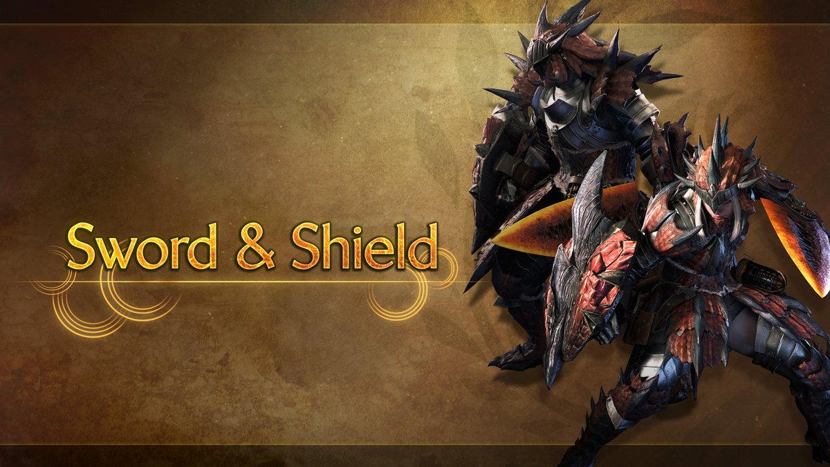 ⚔️ Sword &amp; Shield ⚔️ Wield the strengths of both Cut and Blunt damage with the Sword &amp; Shield! When combined with its mobility, swift attacks and the ability to guard, you'll be ready for whatever awaits you in the hunt! #MHWilds