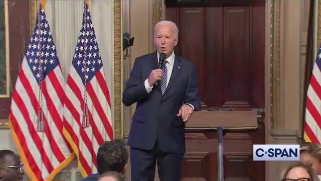Reporter asks about inflation. President Biden: "I told you you're going to have a soft landing...my policies are working. Start writing that way, okay?"