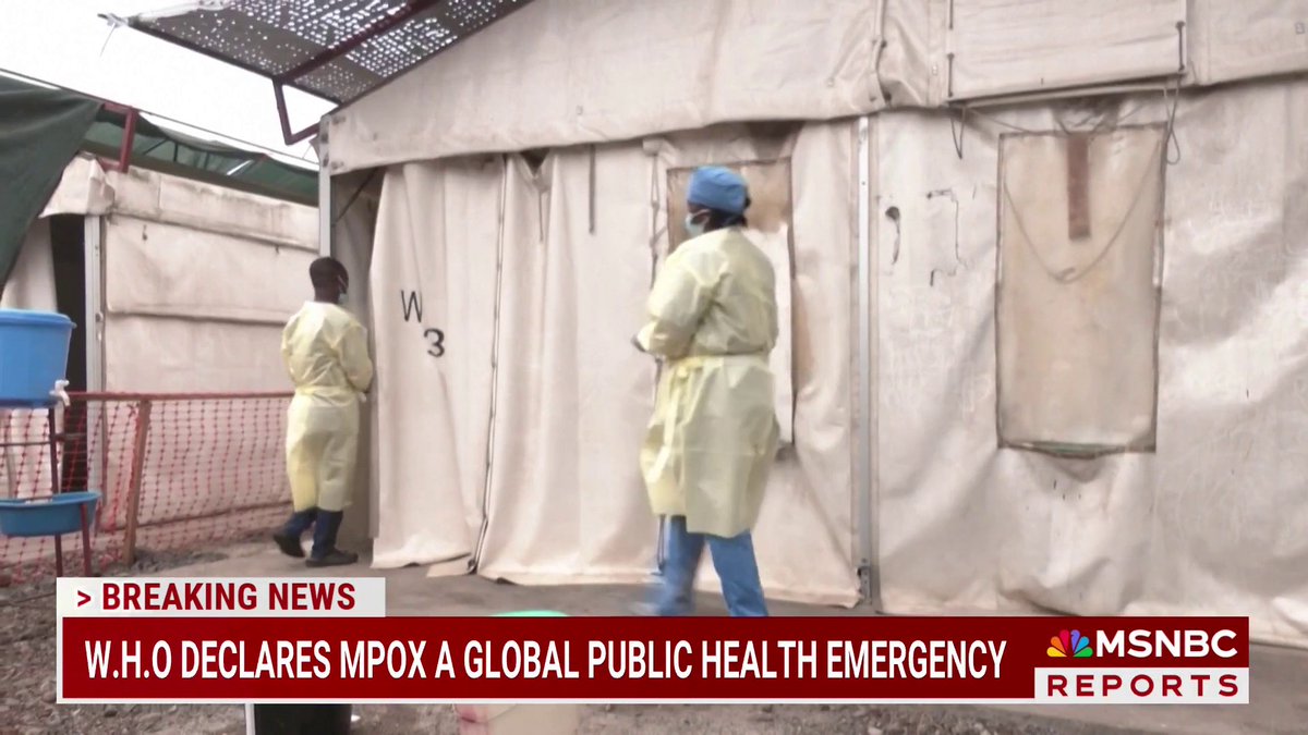BREAKING: WHO declares mpox a global public health emergency for second time in two years.