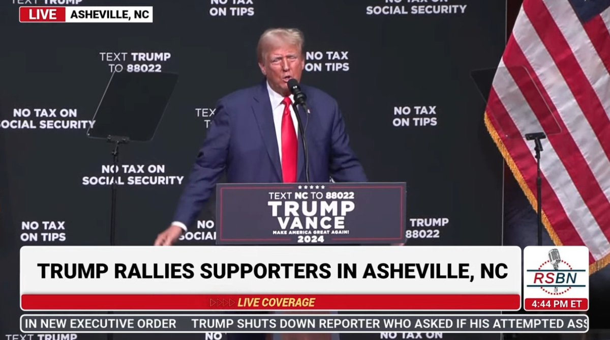 Trump: Net zero. They have no idea what it means, by the way. It's net zero. What does that mean? Nobody knows. Net zero policy. What does that mean? I have no idea