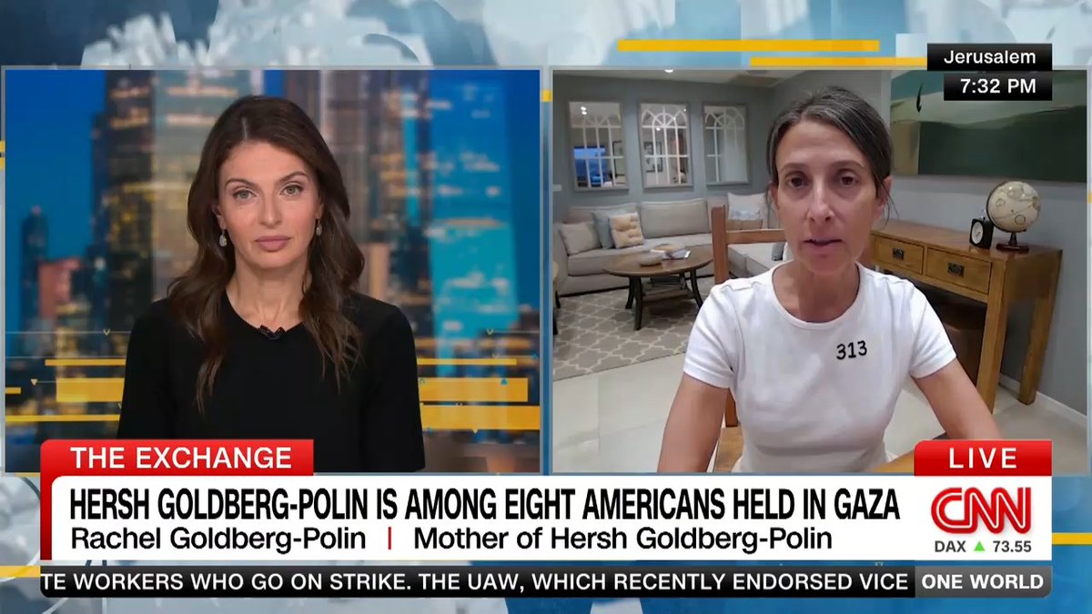 "This must come to an end. It's not just for the hostages and the hostage families and the people in Israel. It's for the hundreds of thousands of innocent Gazan people who are suffering horribly." Rachel Goldberg-Polin shares her message to negotiators. Bring Hersh Home