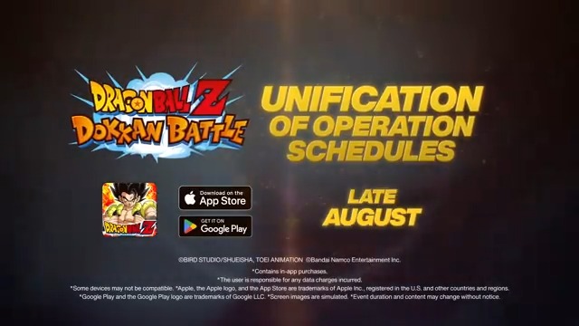 Operation Schedules Unifying Coming Up! #dokkanbattle #dokkanbattleglobal #dokkan #dragonball