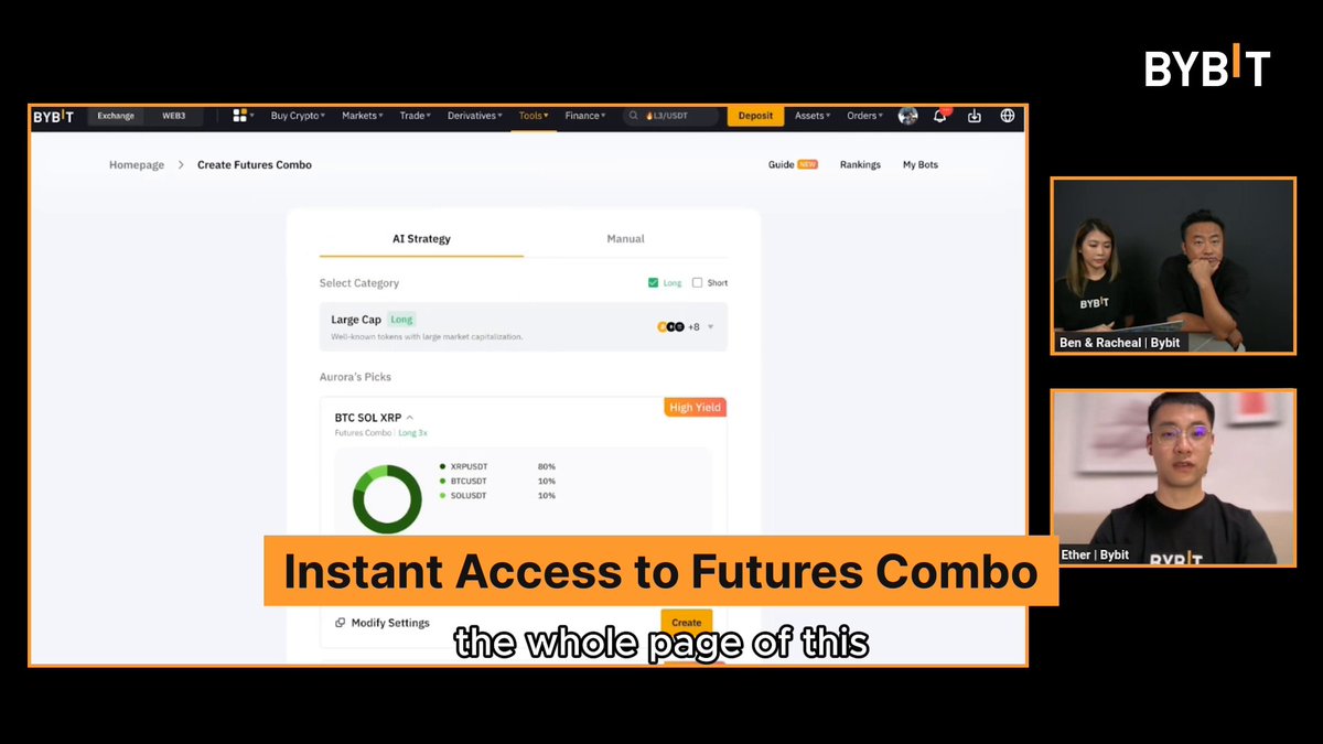 🔥 Unlock smarter trading with the Futures Combo Trading Bot! Automate your strategy, maximize your potential, and let the bot do the heavy lifting. 🚀 Ready to level up your futures game? 🤖 Start trading now: #BackstageWithBen #BybitLive