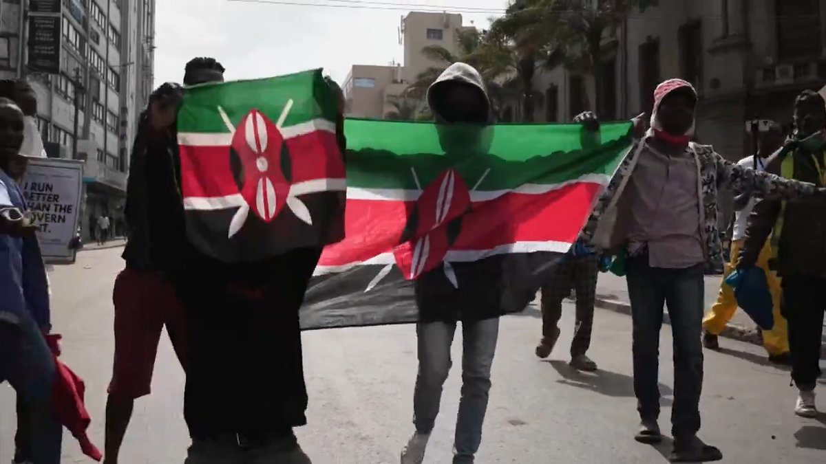 CNN is marking recent groundbreaking protests in Kenya with a new promo. "Why kill someone over glass that can be bought again?"