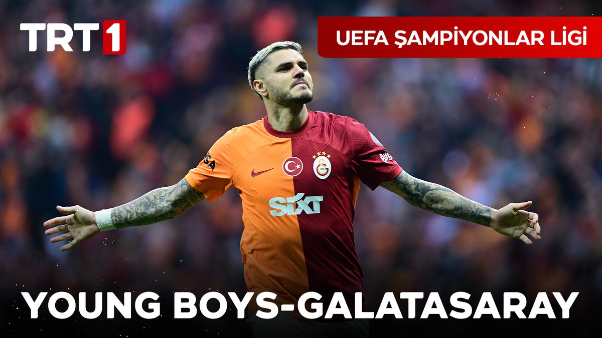 UEFA Şampiyonlar Ligi play off heyecanı TRT 1’de yaşanıyor! 💫🏆 Temsilcimiz Galatasaray, ilk maçında deplasmanda İsviçre takımı Young Boys karşısında! Young Boys-Galatasaray maçı 21 Ağustos Çarşamba saat 22.00’de TRT 1, tabii ve TRT Radyo 1’de.