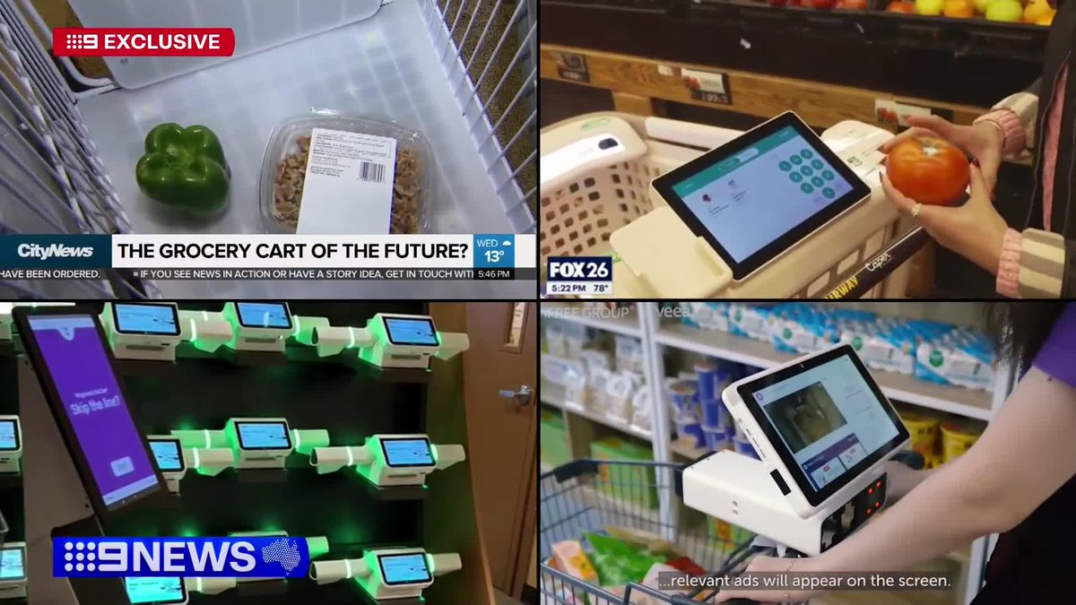 #EXCLUSIVE: Supermarket giant Woolworths is trialing a new technology at ten Sydney stores that will save you time and could one day mean no checkouts at all. #9News