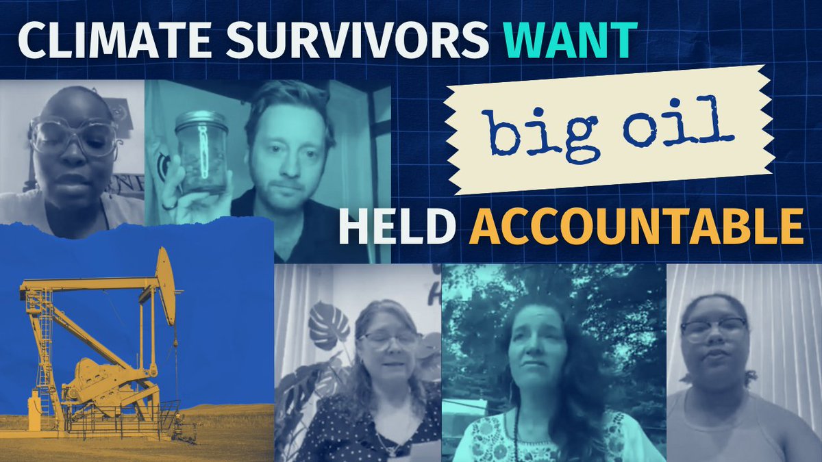 Today 1,000 survivors of climate disasters are calling on the DOJ to investigate the fossil fuel industry. They know Big Oil fans the flames of climate change every day with their greed, lies, and refusal to change. Climate disasters aren’t natural disasters. They're crimes.