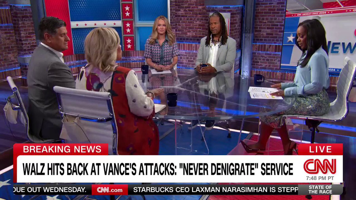 On CNN this week I pointed out how JD Vance continues to be a disaster. His disingenuous attacks on Walz’s military record aren’t working. Tim Walz continues to go up in the polls the more voters get to know him.