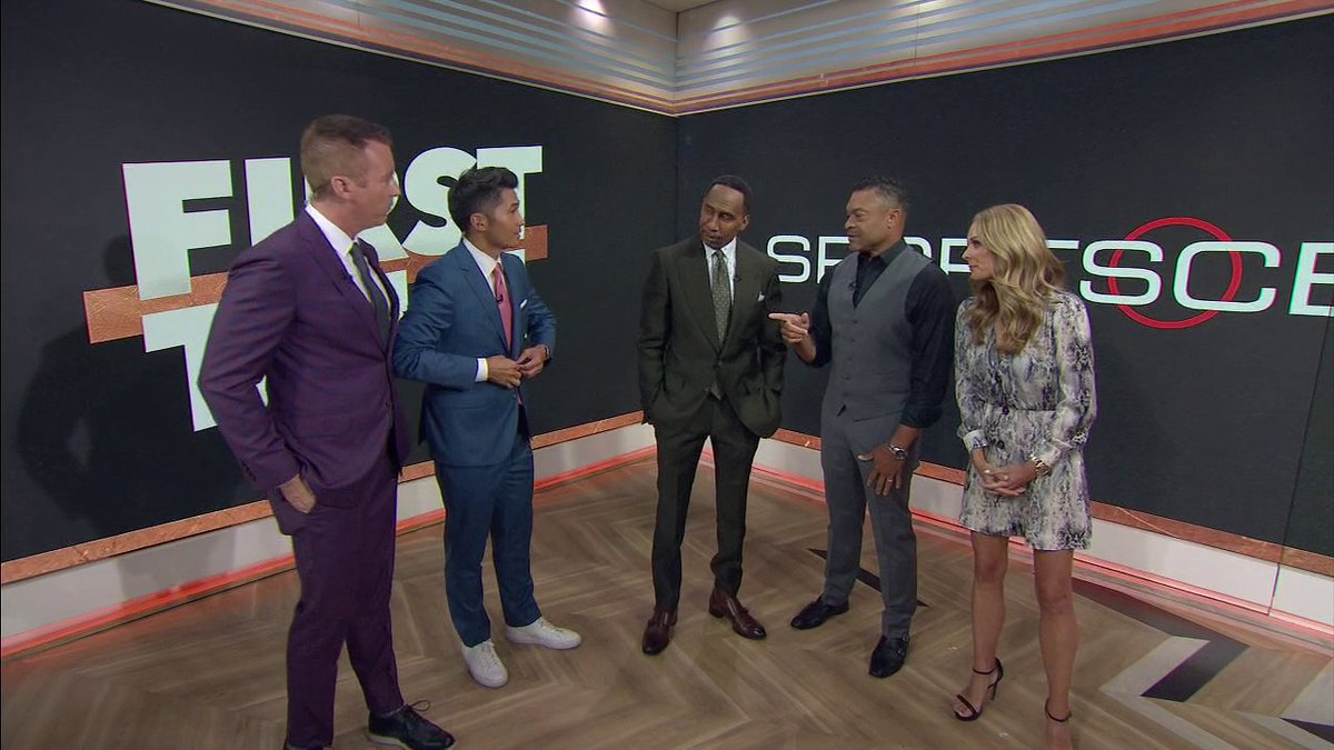 .Stephen A Smith had to remind 'em what show it is ๐
The SportsCenter x First Take crossover continues NOW ๐ฅ