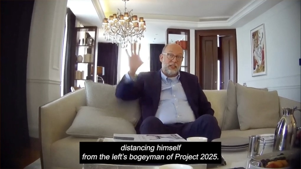 Unearthed video of Project 2025 leader: Trump is claiming to distance himself from Project 2025, but I’m not worried about that. He's been at our organization, he's raised money for our organization. He's very supportive of what we do