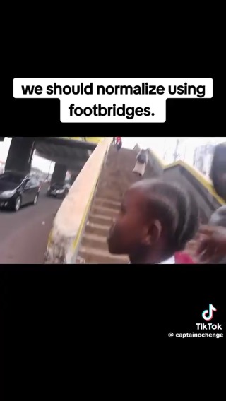 Watu wangu, just fix this nation where you can. Look at how this guy made everyone use the footbridge