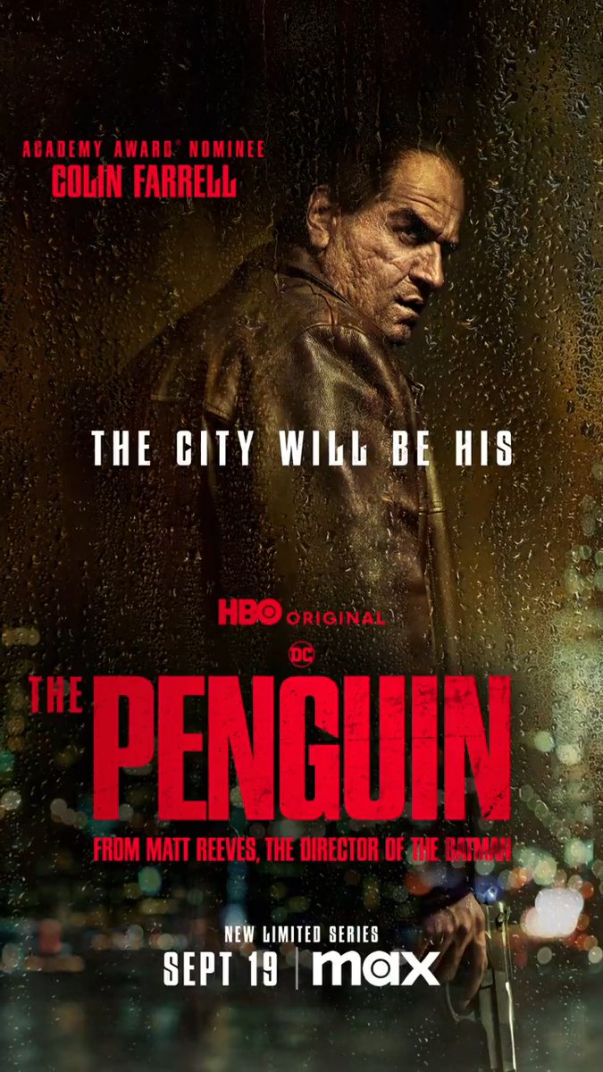 His for the taking. Catch the new HBO Original Limited Series #ThePenguin, premiering Thursday, September 19 at 9 pm ET on Max, and then Sundays at 9 pm ET starting September 29.