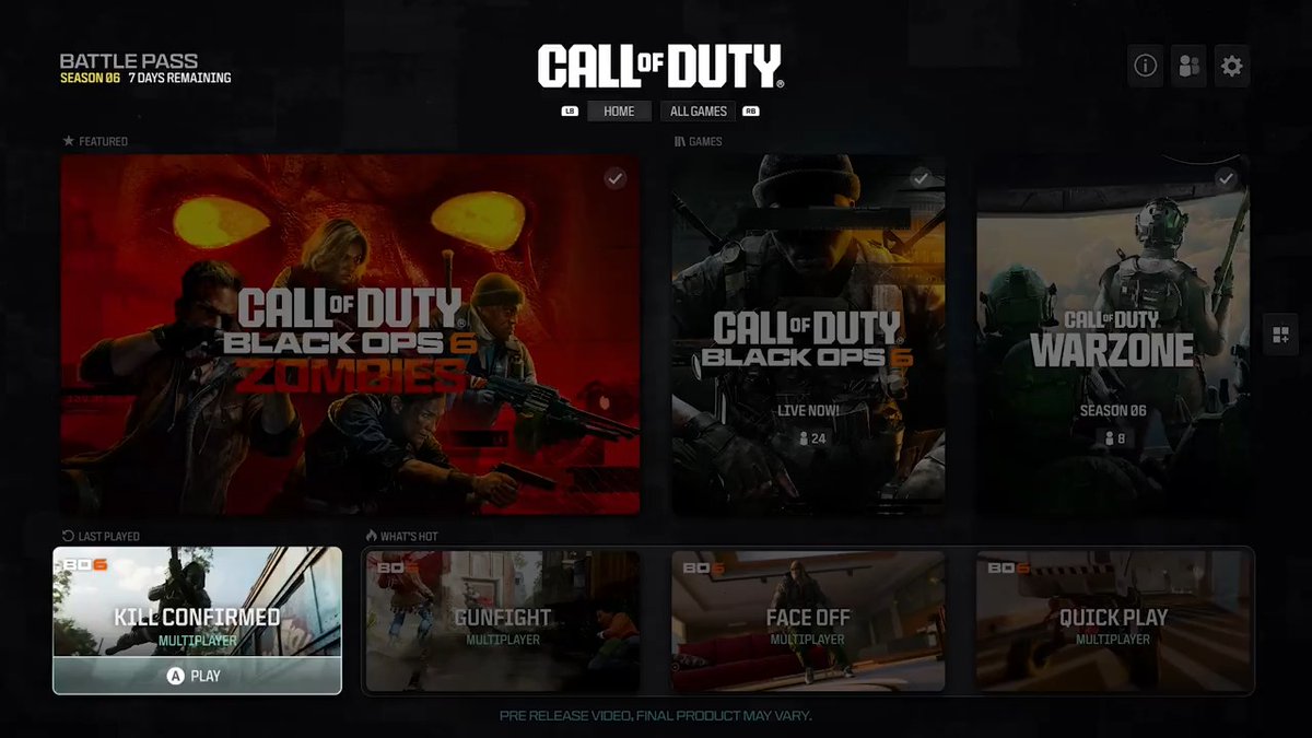 BREAKING: First look at the NEW UI for Call of Duty with Black Ops 6 The new UI will launch in mid-October ahead of Black Ops 6 release