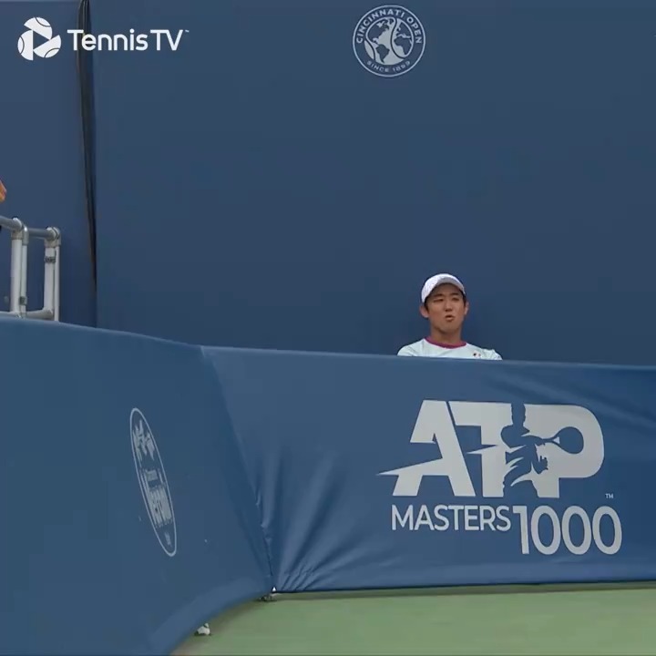 Crazy Game Penalty 😳 The third set of Hurkacz vs Nishioka was full of drama... #CincyTennis